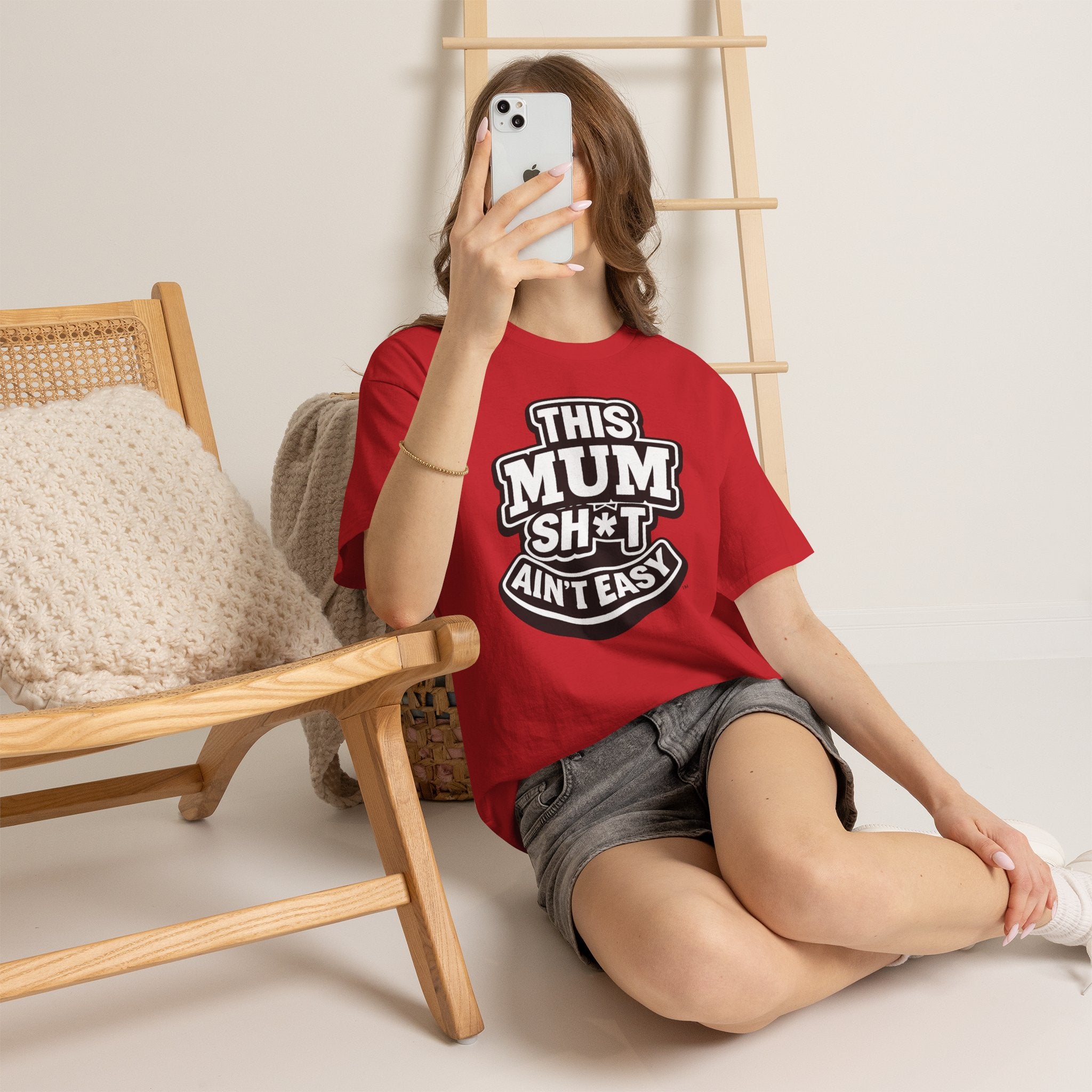 THIS MUM SH*T AIN'T EASY™ | Unisex Heavy Cotton T-Shirt
