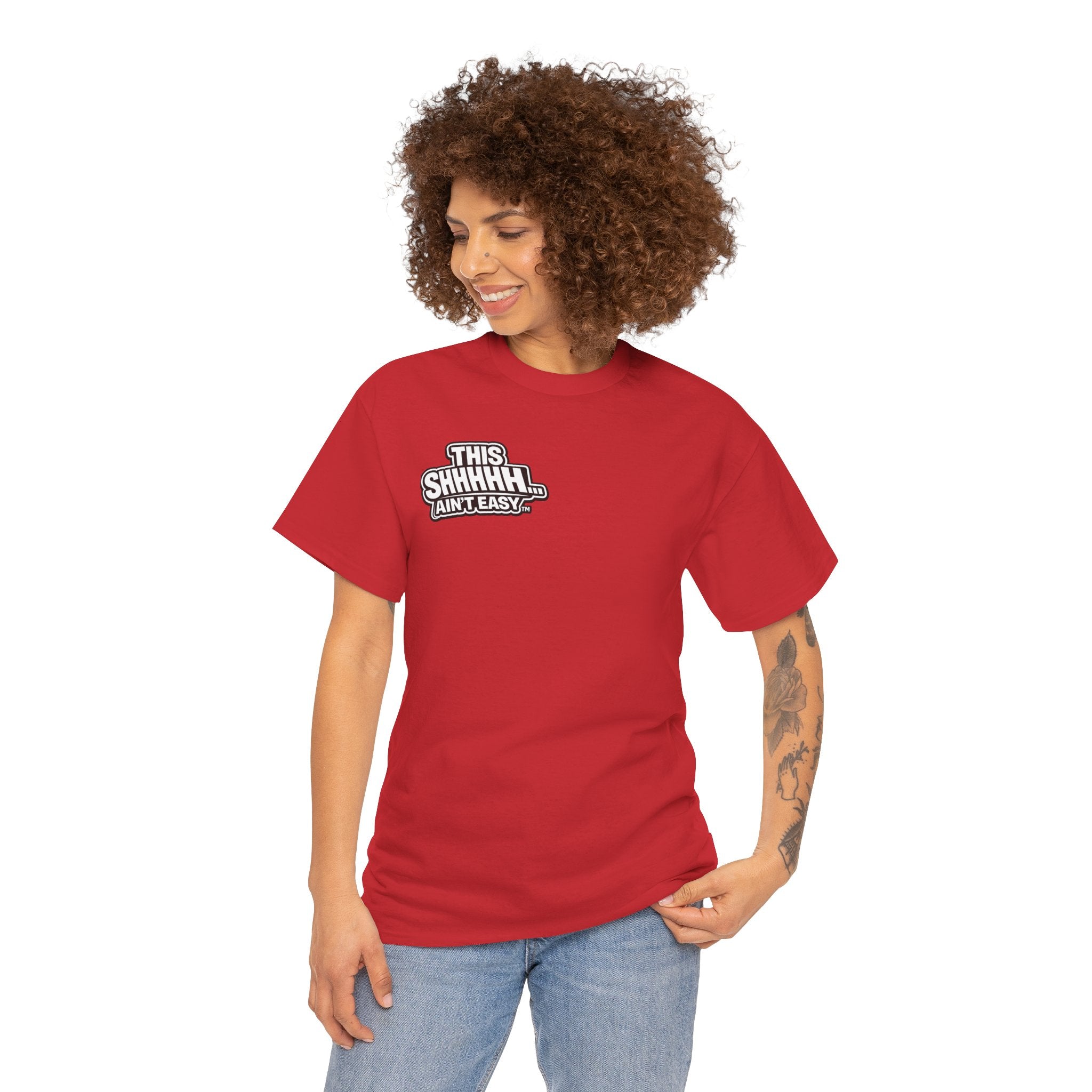 THIS EARLY MORNING SH*T AIN'T EASY™ | Unisex Heavy Cotton T-Shirt